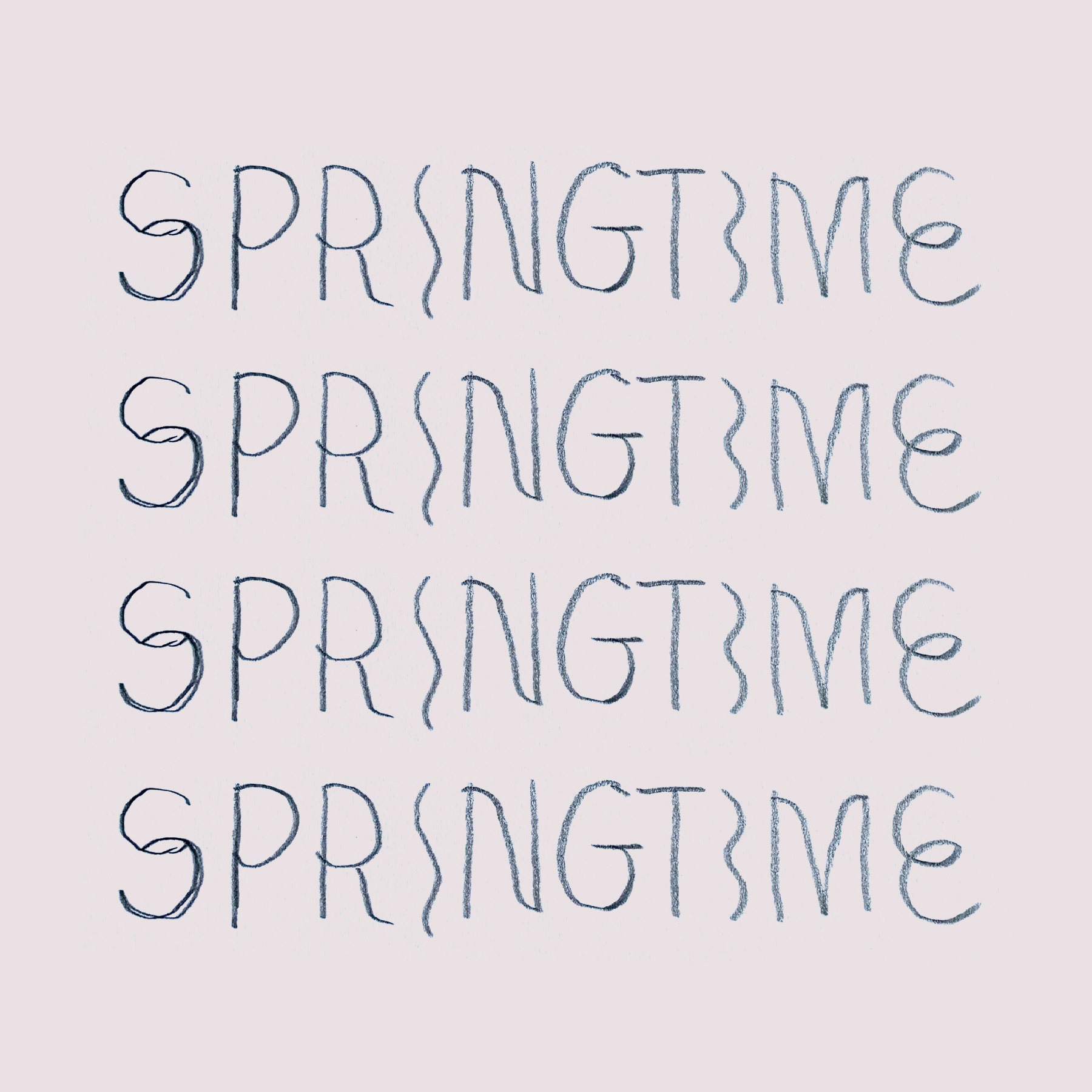 Springtime logo process sketches Springtime Graphic for Springtime Festival for SpringTime Festival Gold Coast 2-4 September 2022
