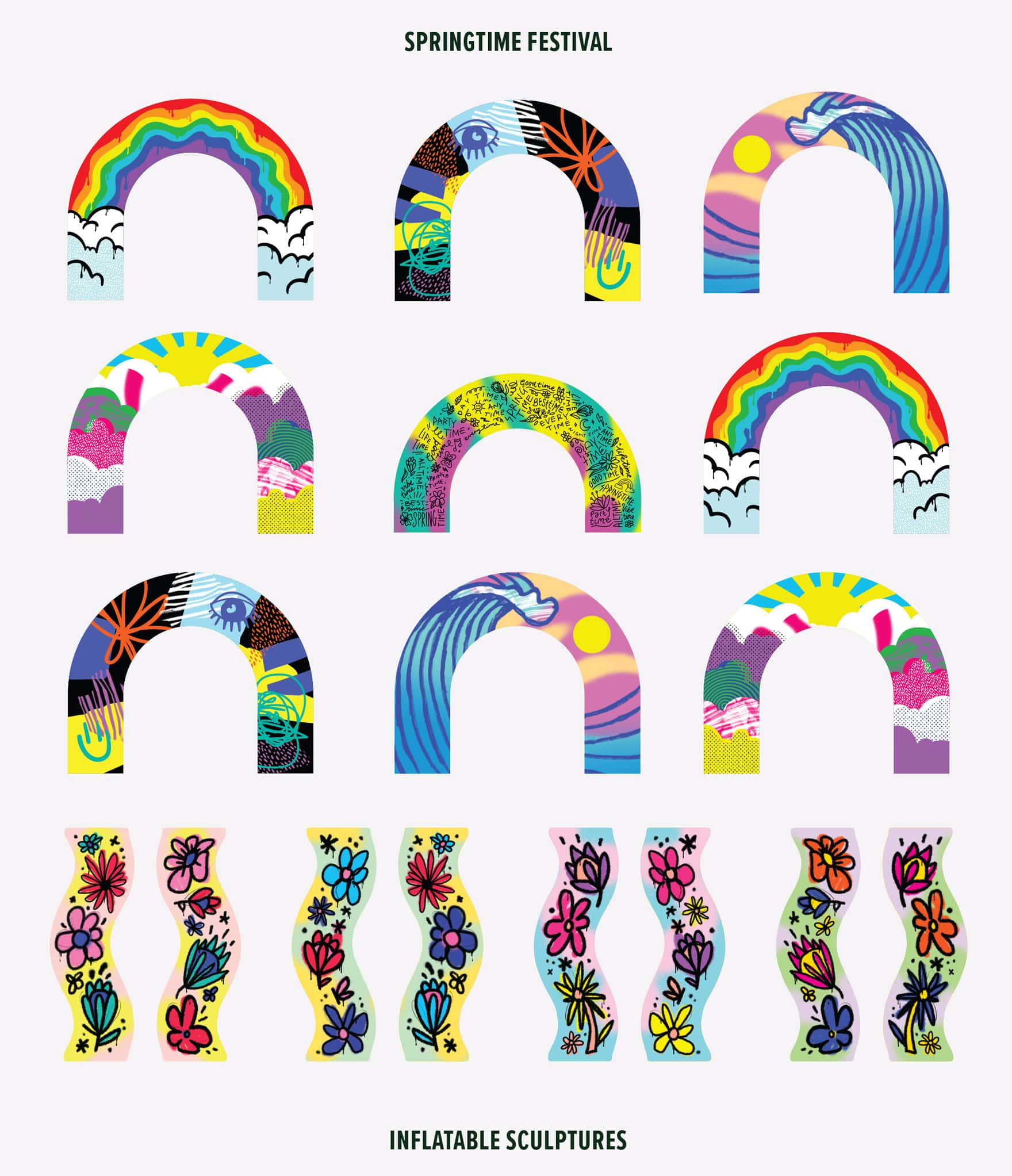 Concept variations and ideas for SpringTime Festival Gold Coast 2-4 September 2022